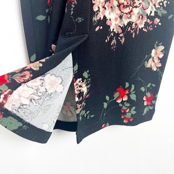 NWT Stop Staring Vital Bodycon Retro Midi Dress. Black/Red Poppy Print. Size XL - Picture 5 of 16